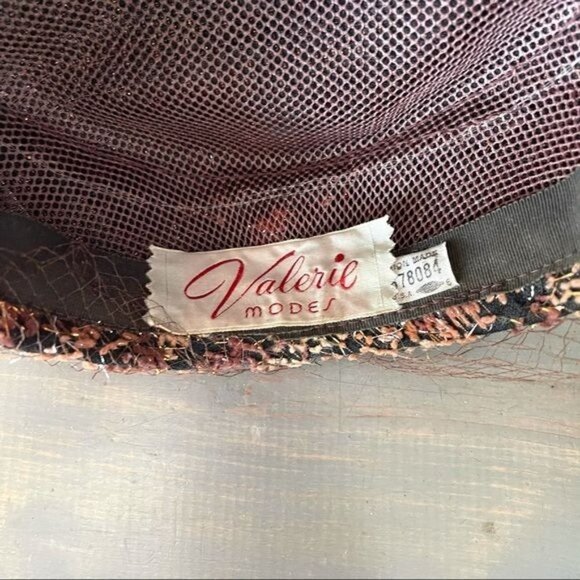 Vintage Valerie Modes Pillbox Hat Union Made Hat